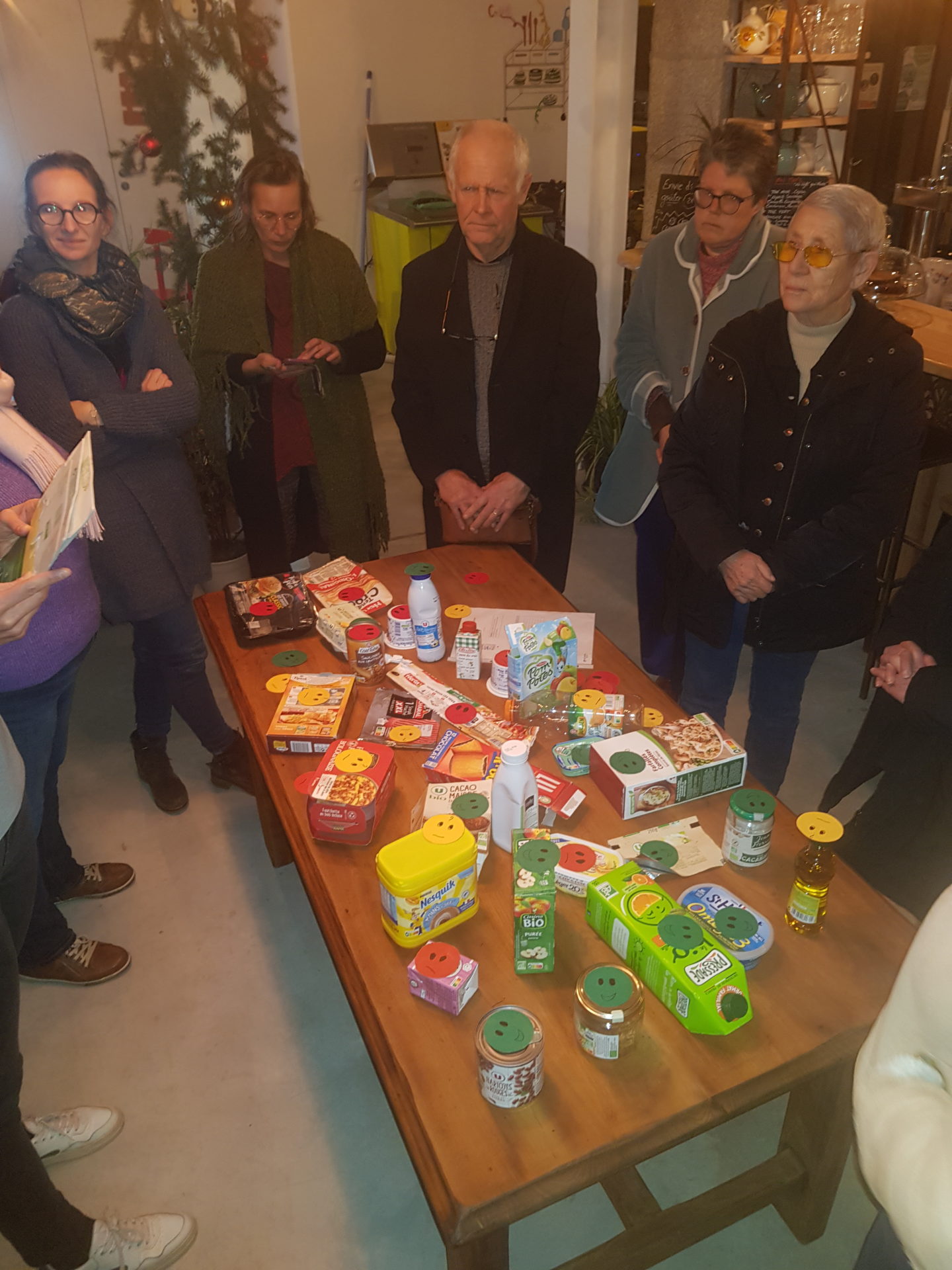 Atelier Ma fourchette change d'assiette organisé par le Codev Triskell Citoyen à La Cantine des Halles à Pontivy le 18 décembre 2023