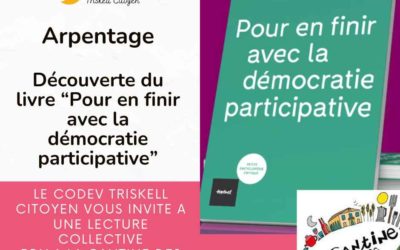 Arpentage autour du livre “Pour en finir avec la démocratie participative” de Manon Loisel et Nicolas Rio
