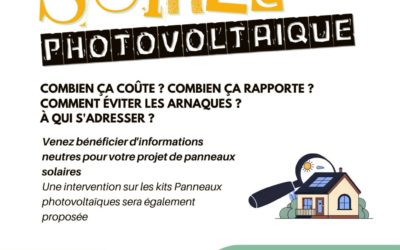 Soirée photovoltaïque pour les particuliers
