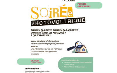 Soirée photovoltaïque pour les particuliers à Locméiné
