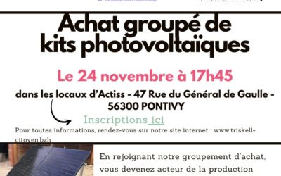 Soirée de lancement groupement d’achat de kits Photovoltaïque