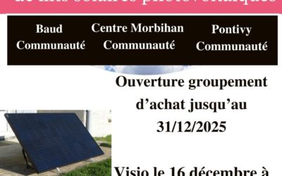 Réunion d’information – Groupement d’achat de kits photovoltaïque
